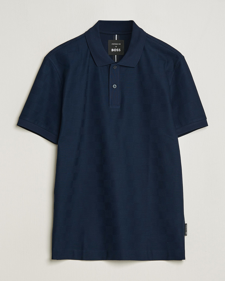 Heren | Polo's | BOSS BLACK | Porsche Parlay Jersey Piké Dark Blue
