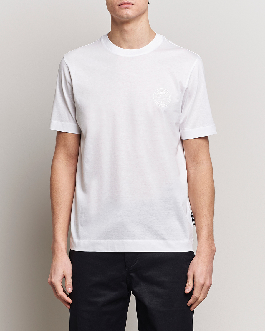 Heren | T-shirts met korte mouwen | BOSS BLACK | Porsche Thompson T-Shirt White