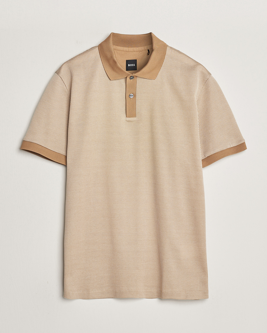Heren | Polo's | BOSS BLACK | Parlay Jersey Piké Medium Beige