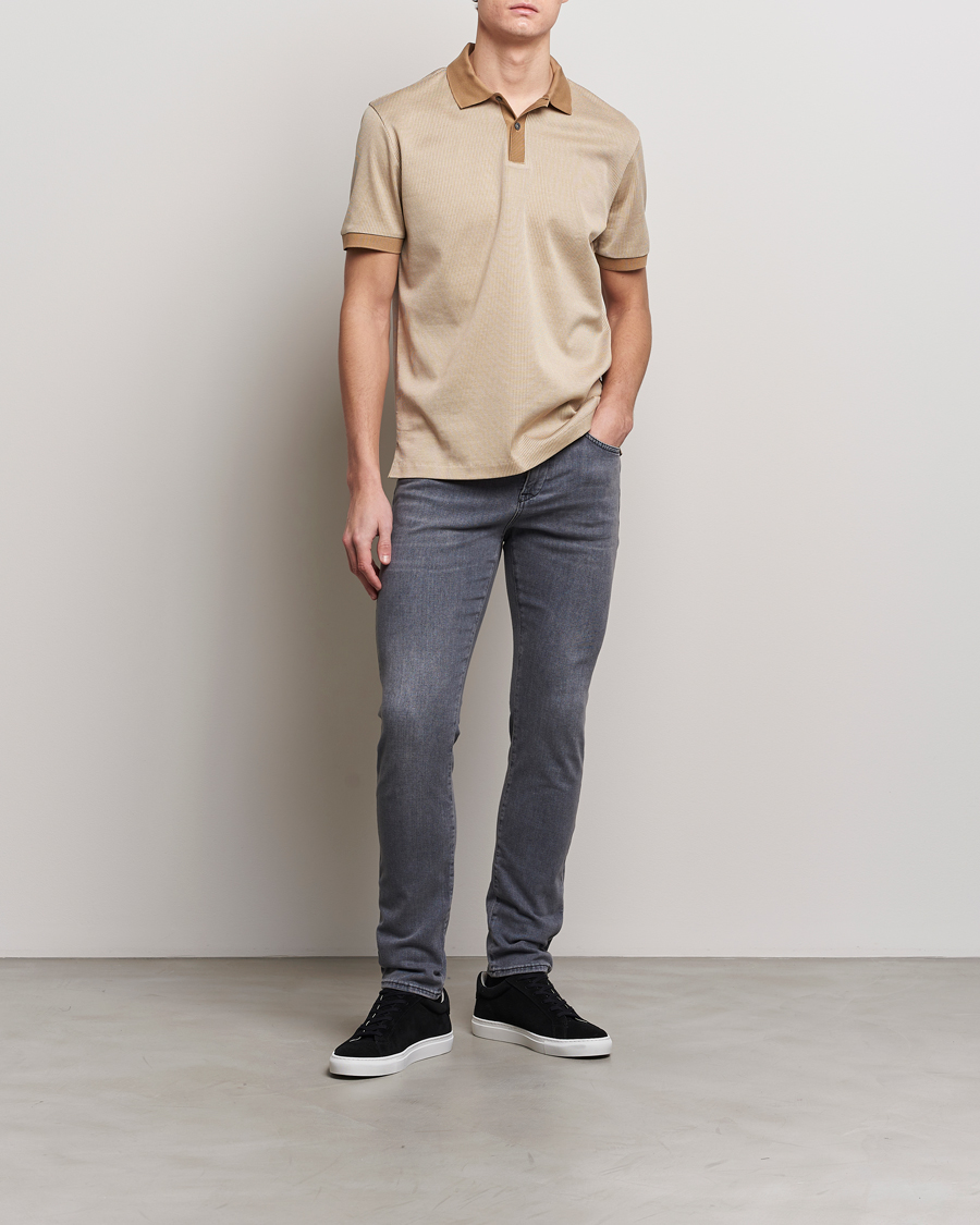 Heren | Polo's | BOSS BLACK | Parlay Jersey Piké Medium Beige