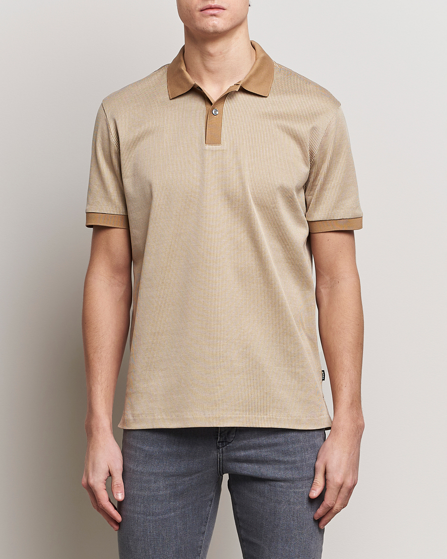 Heren | Polo's | BOSS BLACK | Parlay Jersey Piké Medium Beige