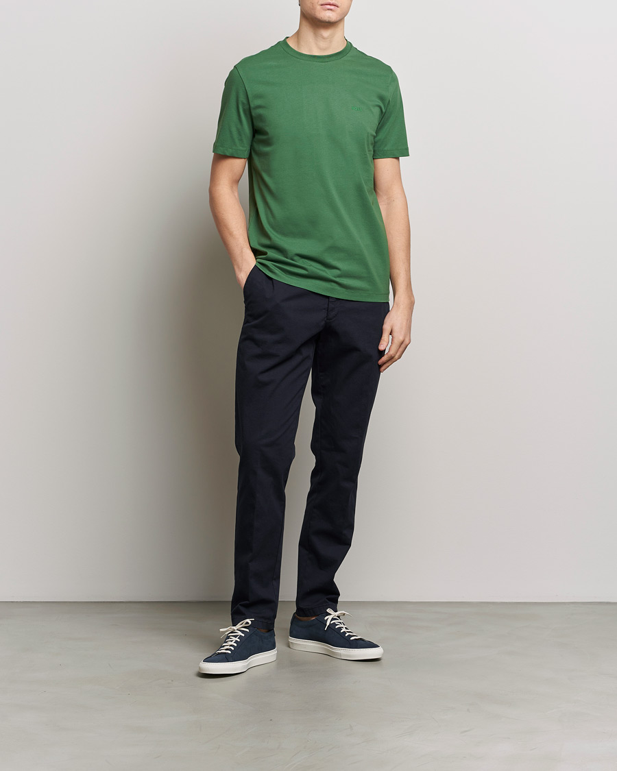 Heren | T-shirts | BOSS BLACK | Thompson Crew Neck T-Shirt Open Green
