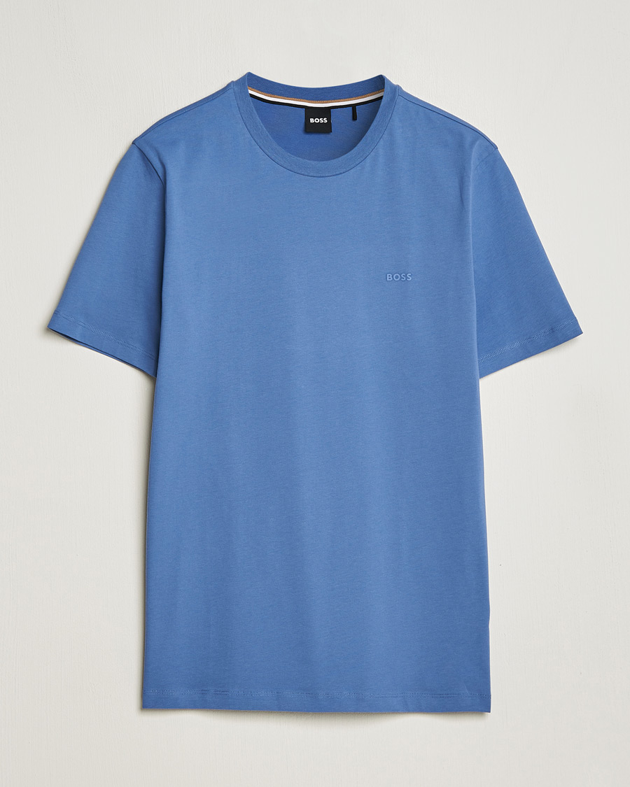 Heren | T-shirts | BOSS BLACK | Thompson Crew Neck T-Shirt Open Blue