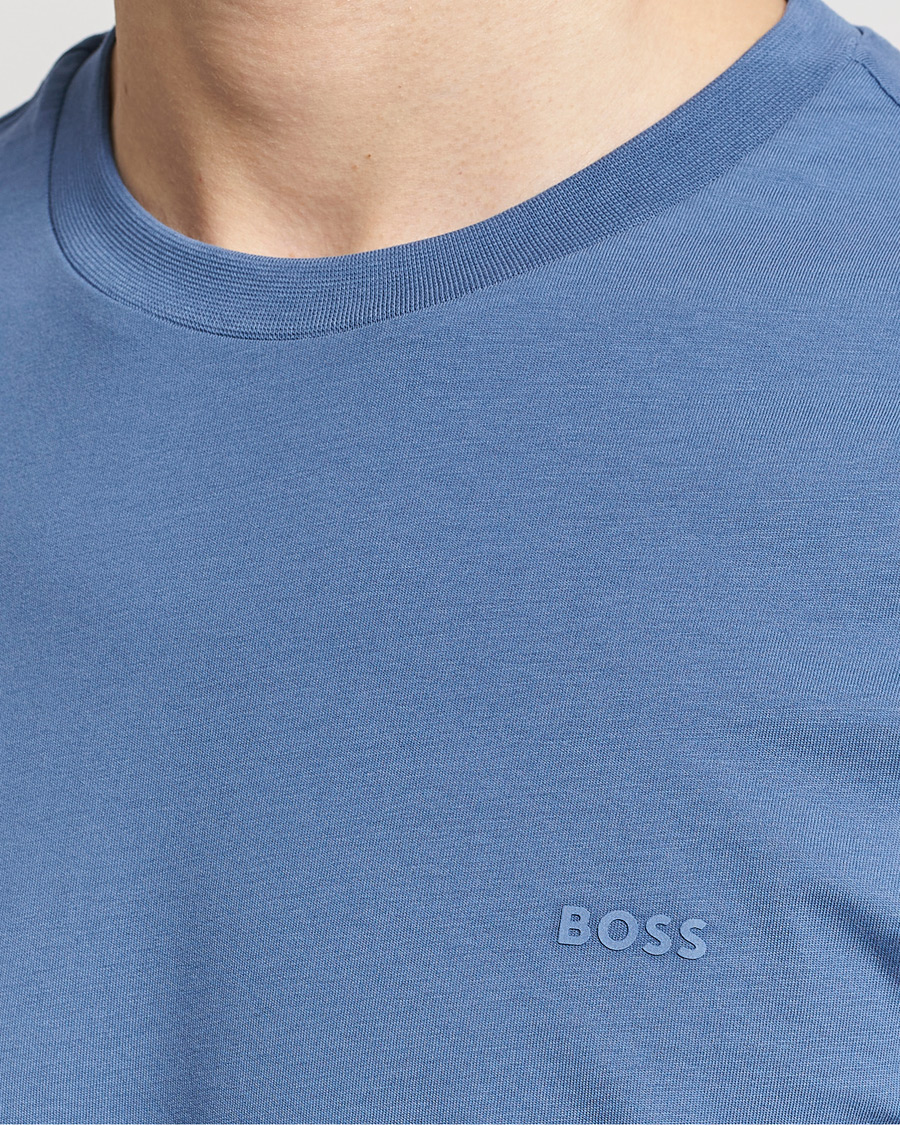 Heren | T-shirts | BOSS BLACK | Thompson Crew Neck T-Shirt Open Blue