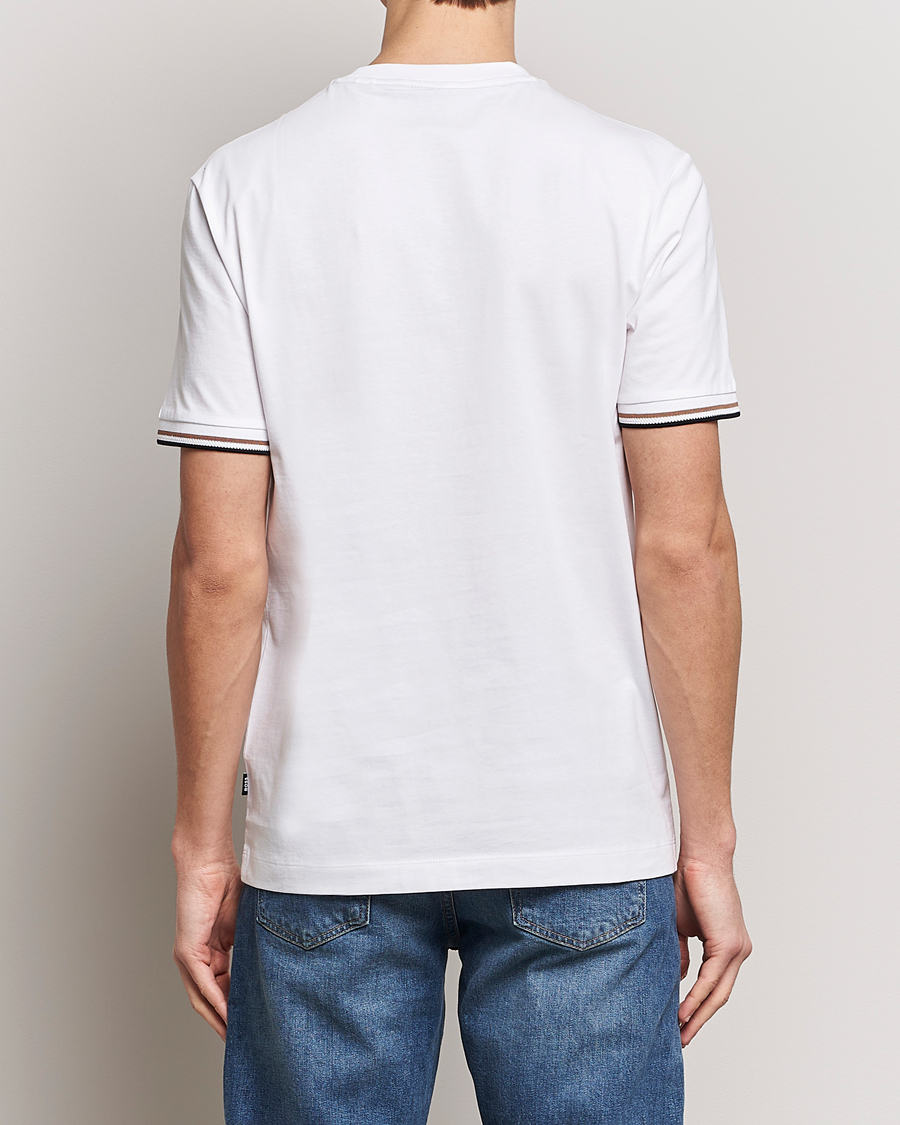 Heren | T-shirts | BOSS BLACK | Thompson Tipped Crew Neck T-Shirt White