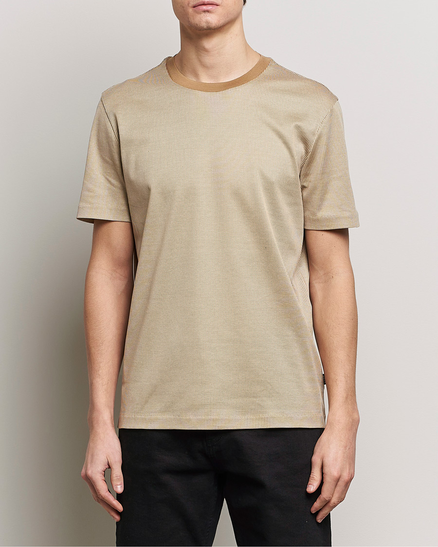Heren | T-shirts | BOSS BLACK | Tiburt Crew Neck T-Shirt Medium Beige