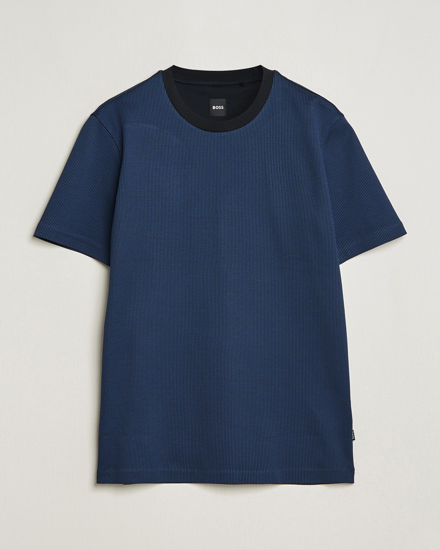 Heren | T-shirts | BOSS BLACK | Tiburt Crew Neck T-Shirt Dark Blue