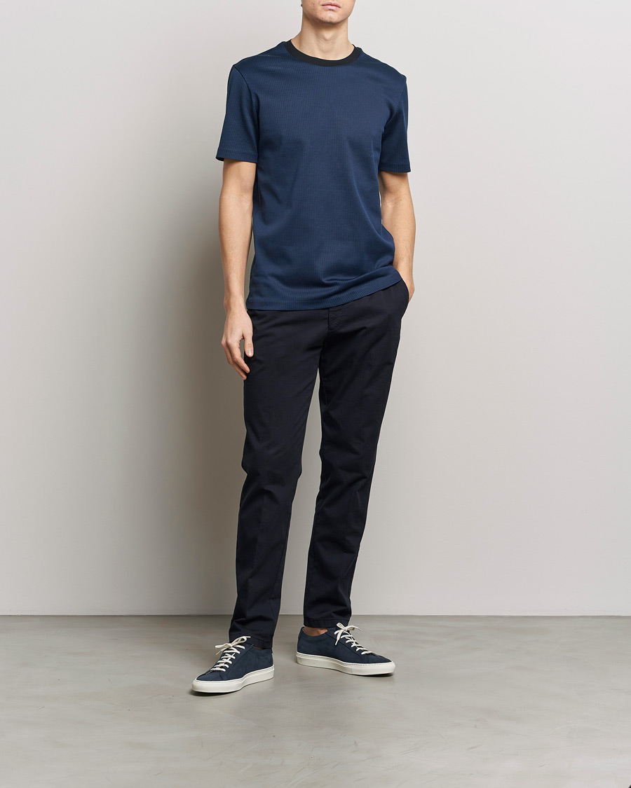 Heren | T-shirts | BOSS BLACK | Tiburt Crew Neck T-Shirt Dark Blue