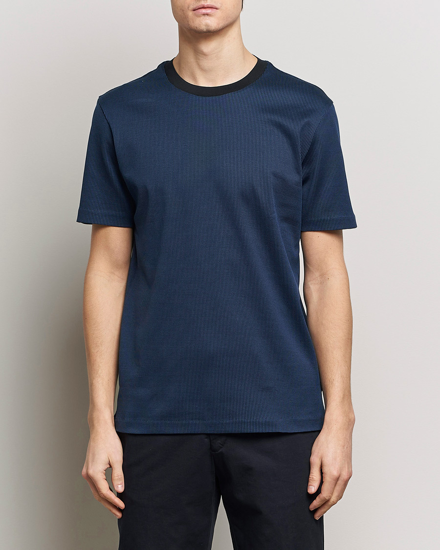Heren | T-shirts | BOSS BLACK | Tiburt Crew Neck T-Shirt Dark Blue