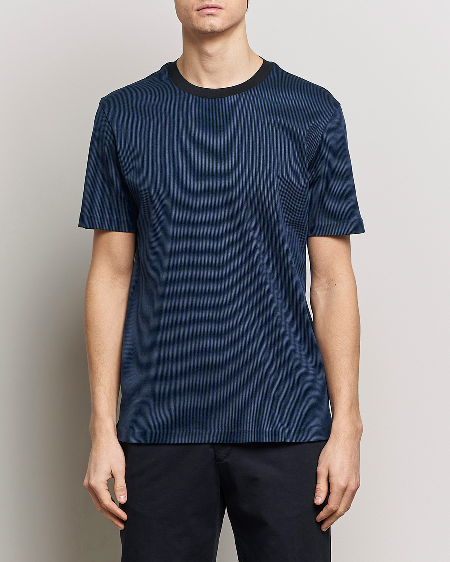 Heren |  | BOSS BLACK | Tiburt Crew Neck T-Shirt Dark Blue