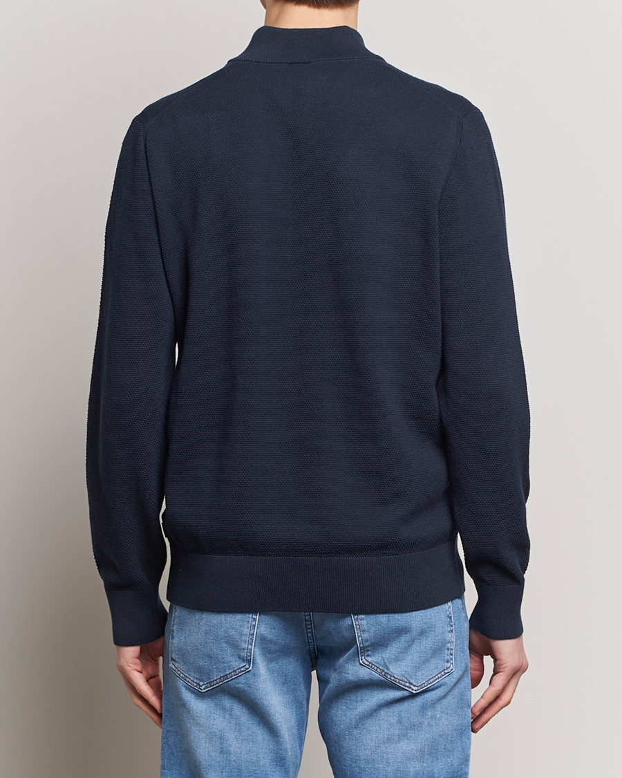 Heren | Truien | BOSS BLACK | Ebrando Knitted Half Zip Dark Blue
