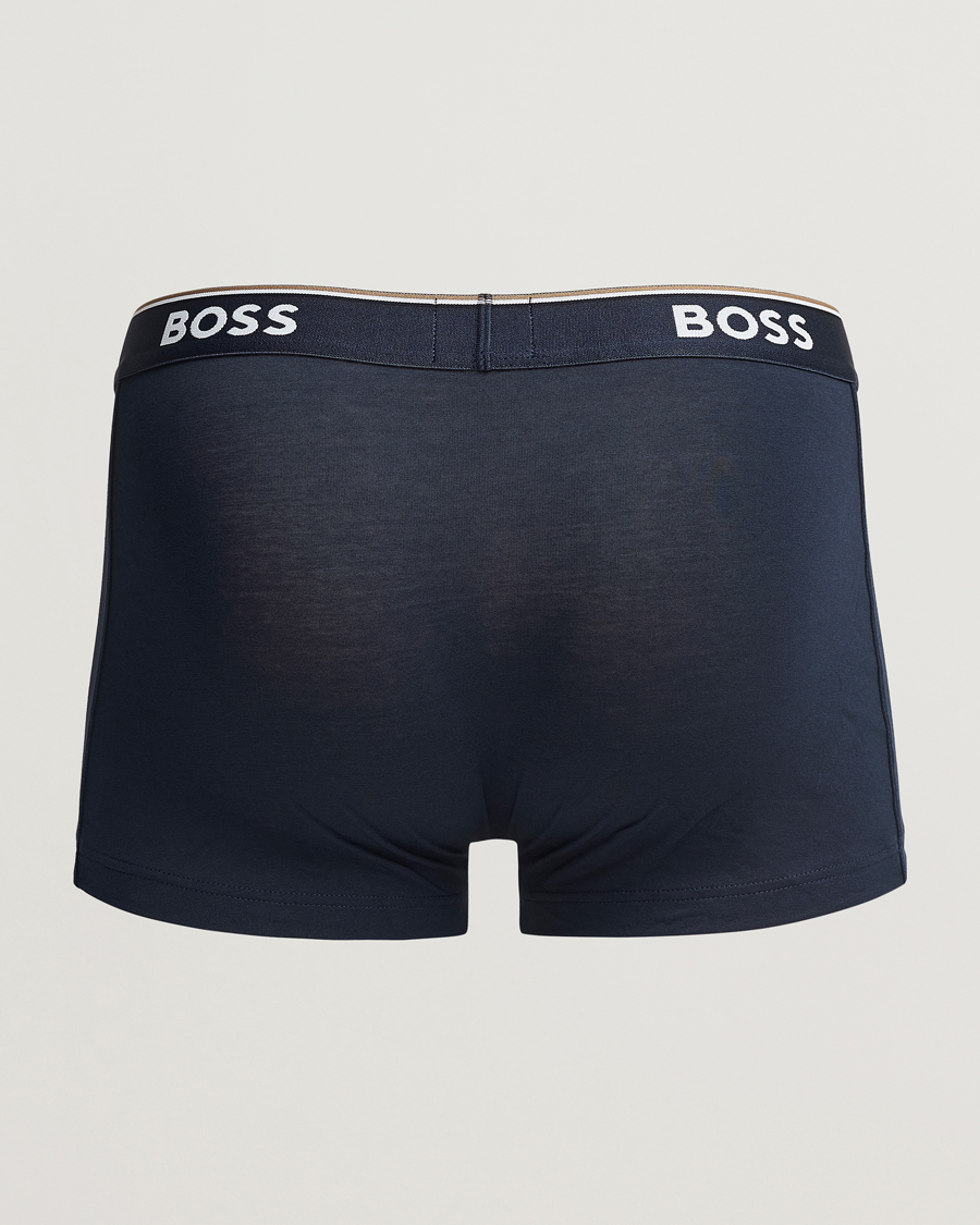 Heren | Boxershorts | BOSS BLACK | 3-Pack Trunk Black/Blue