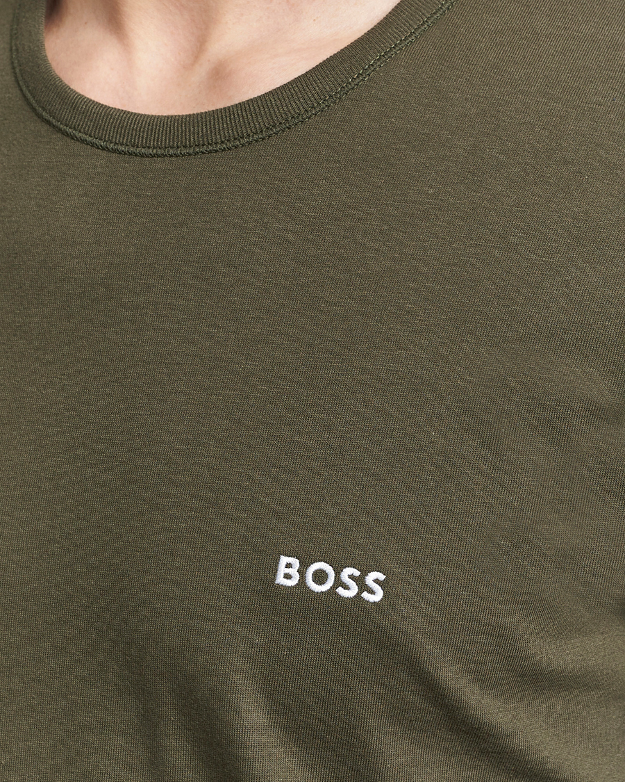 Heren | T-shirts | BOSS BLACK | 3-Pack Crew Neck T-Shirt Black/Blue/Green