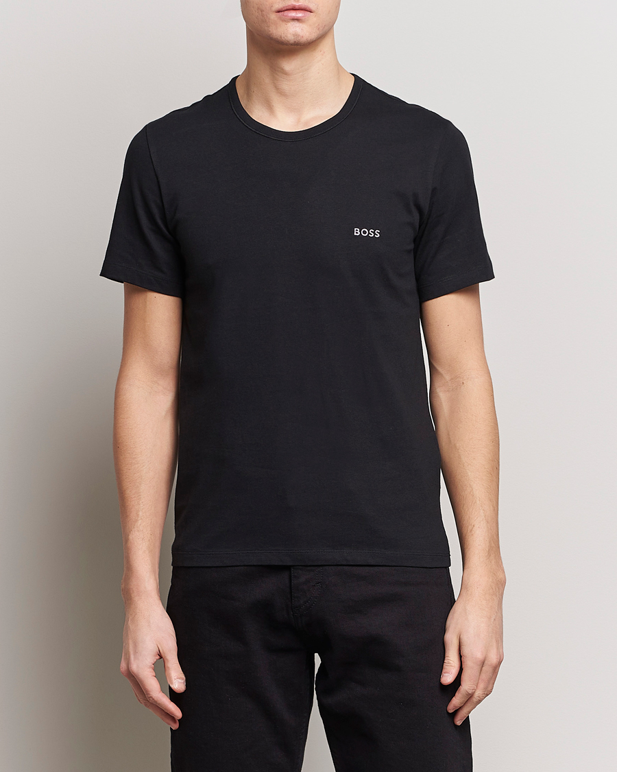 Heren | T-shirts | BOSS BLACK | 3-Pack Crew Neck T-Shirt Black/White/Blue