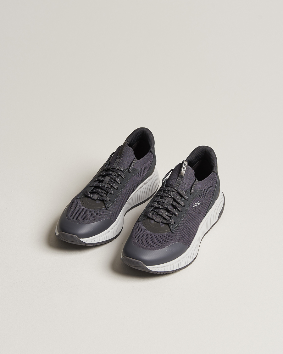 Heren | Schoenen | BOSS BLACK | Titanium Evo Sneaker Grey