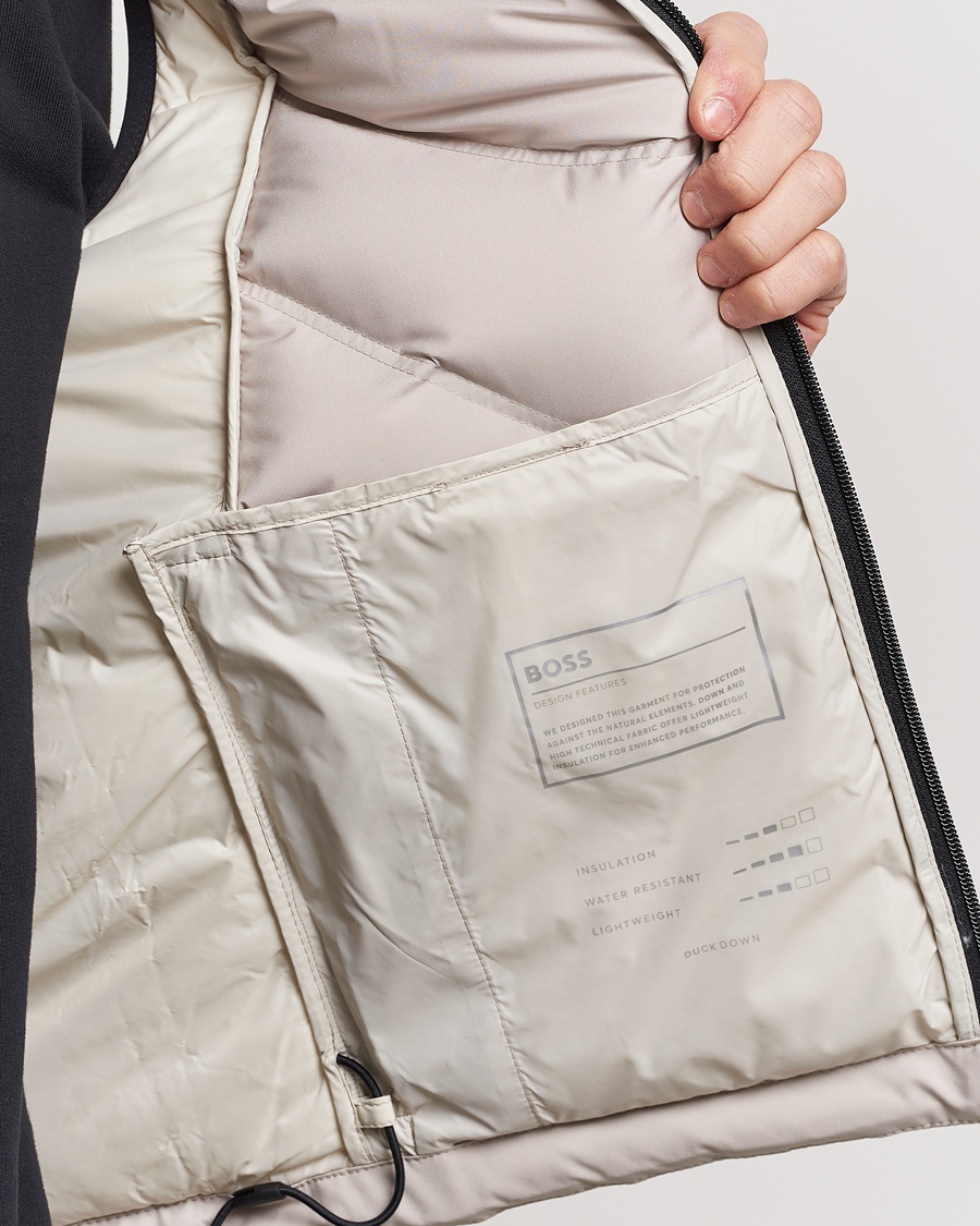 Heren | Jassen | BOSS GREEN | Titanium Vest Light Beige