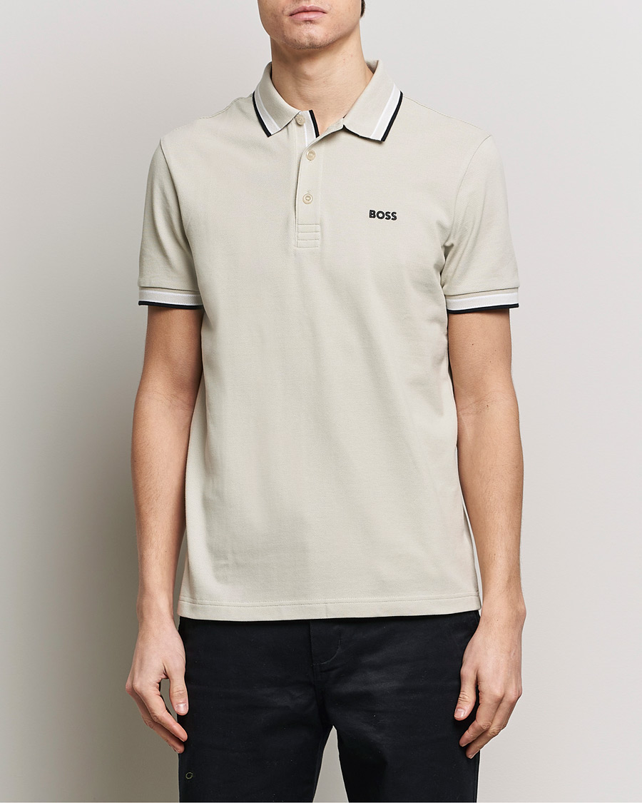 Heren | Poloshirts met korte mouwen | BOSS GREEN | Paddy Piké Light Beige