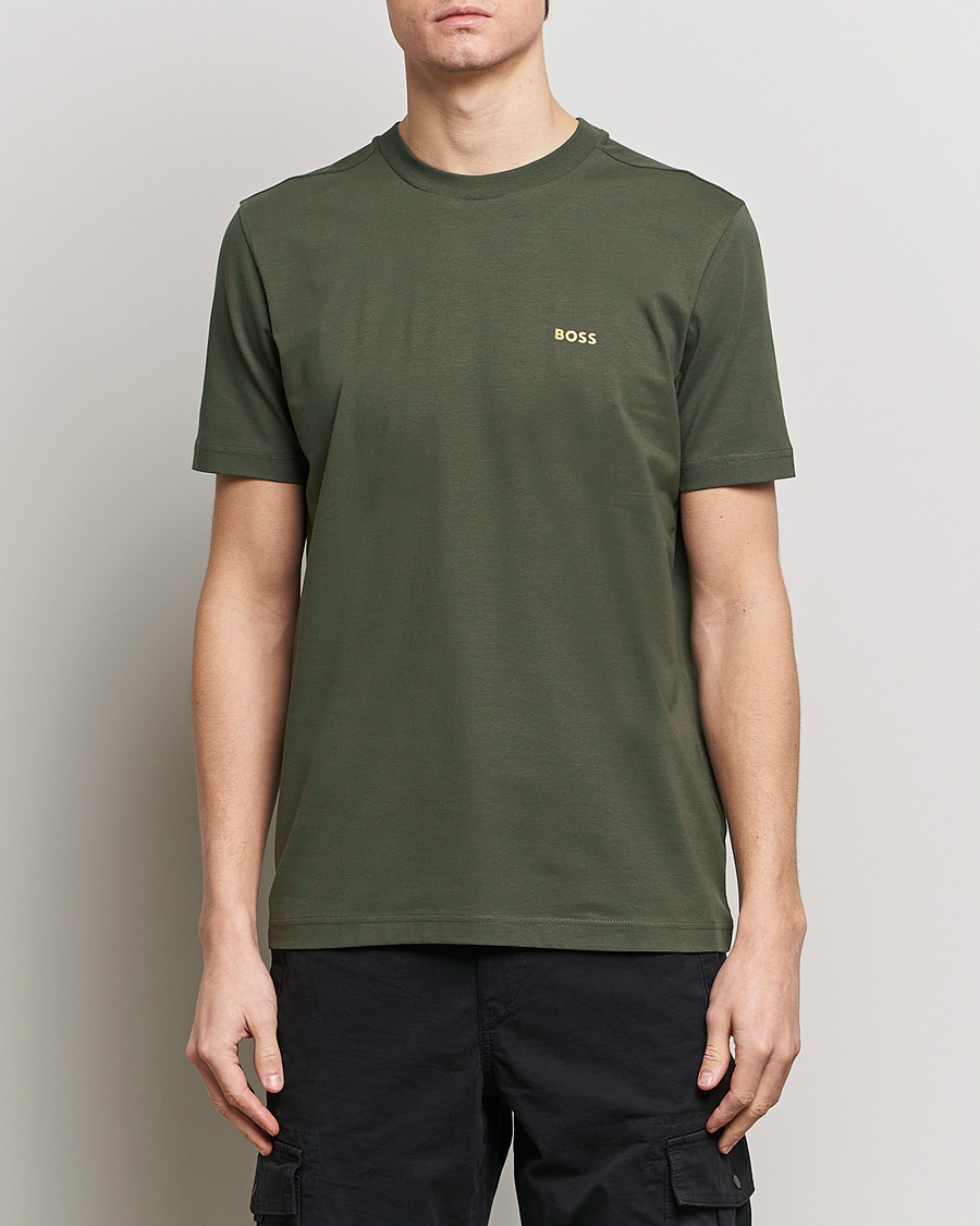 Heren | T-shirts met korte mouwen | BOSS GREEN | Crew Neck T-Shirt Open Green