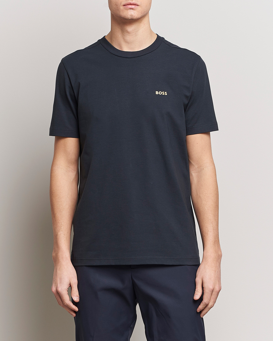 Heren | BOSS GREEN | BOSS GREEN | Crew Neck T-Shirt Dark Blue