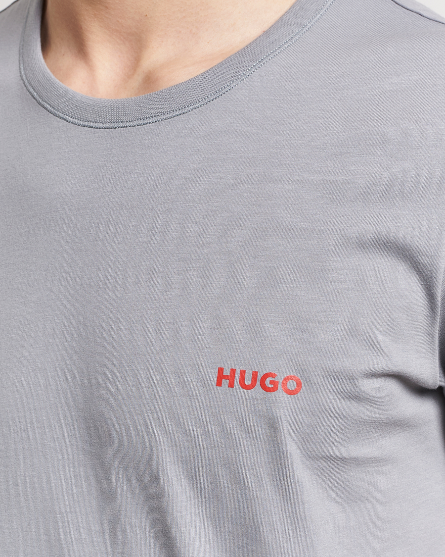 Heren | T-shirts | HUGO | 3-Pack Logo Crew Neck T-Shirt Green/Navy/Grey