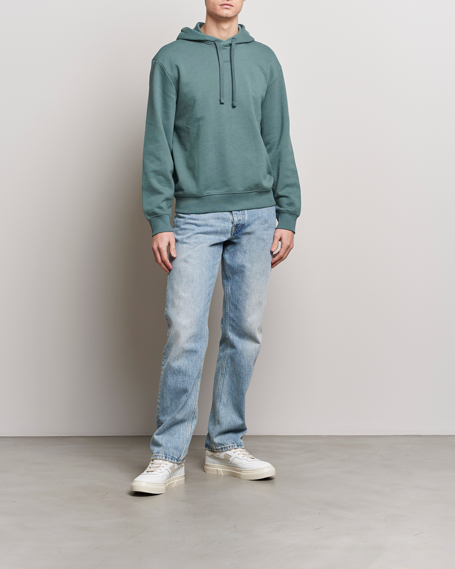 Heren | Truien | HUGO | Dapo Logo Hoodie Dark Green
