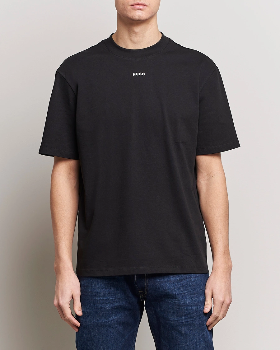 Heren | Zwarte T-shirts | HUGO | Dapolino T-Shirt Black