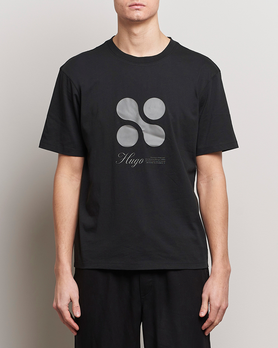 Heren | T-shirts met korte mouwen | HUGO | Dooling Logo T-Shirt Black