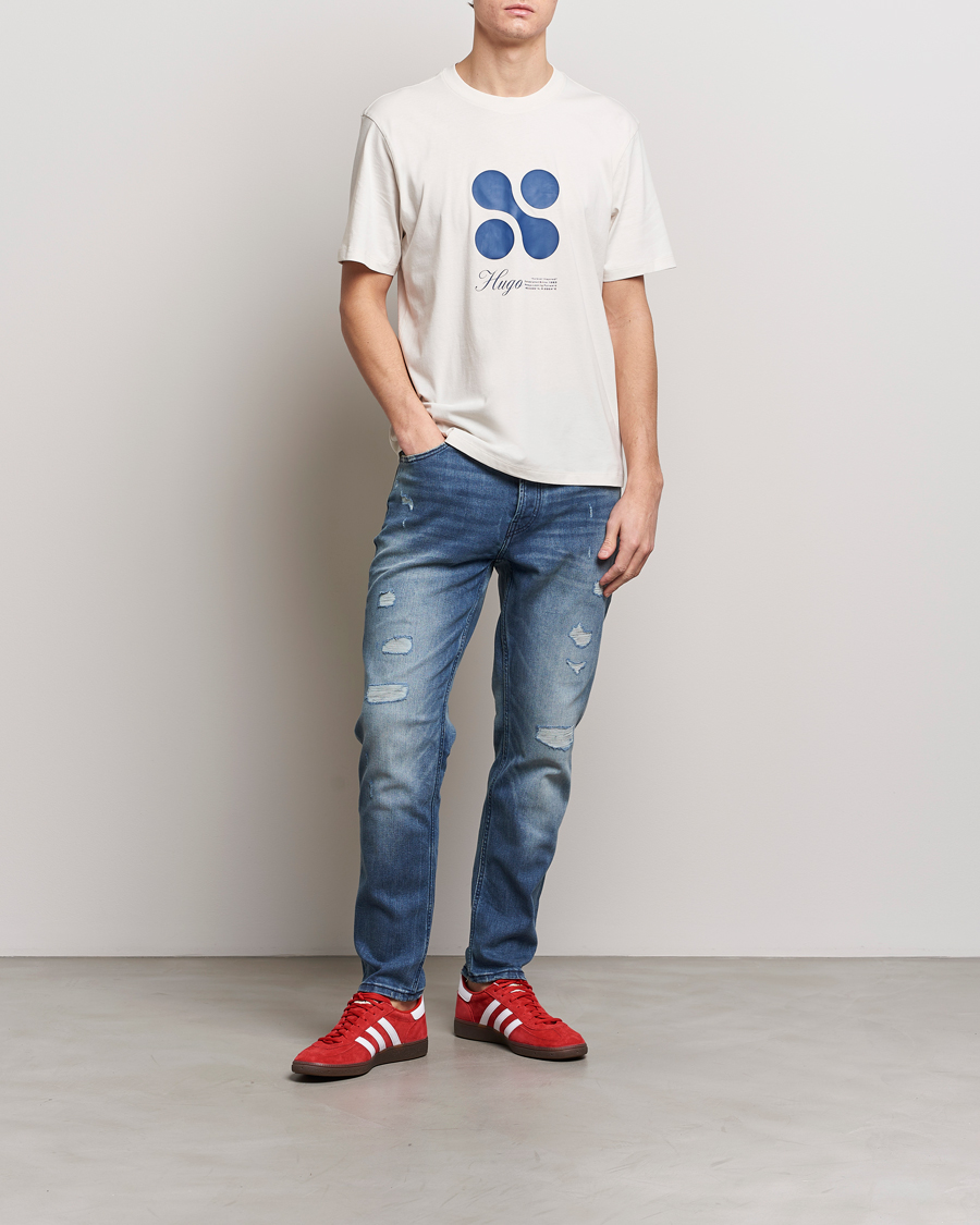 Heren | T-shirts | HUGO | Dooling Logo T-Shirt Open White