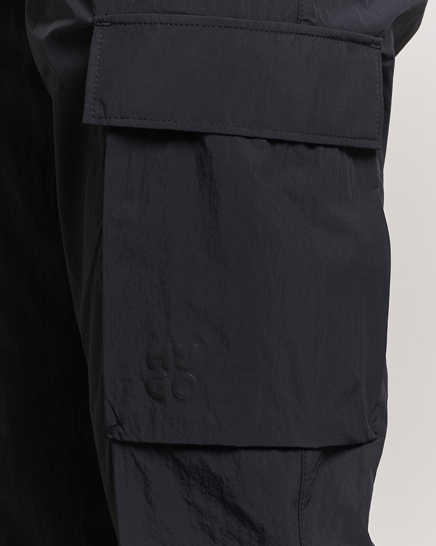 Heren | Broeken | HUGO | Gero Nylon Cargo Pants Black