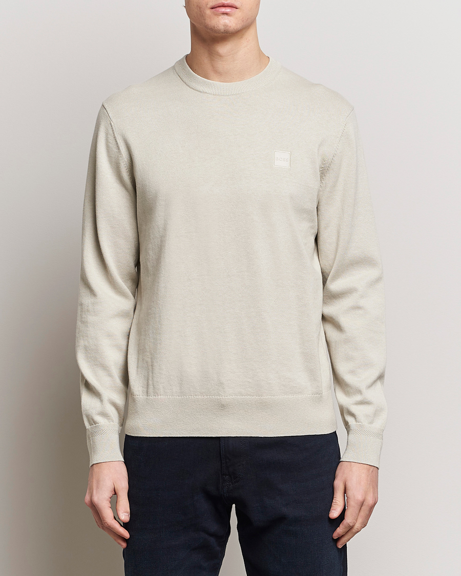 Men | Knitted Jumpers | BOSS ORANGE | Kanovano Knitted Sweater Light Beige