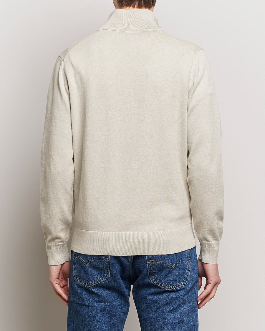 Heren | Truien | BOSS ORANGE | Kanobix Knitted Half-Zip Light Beige