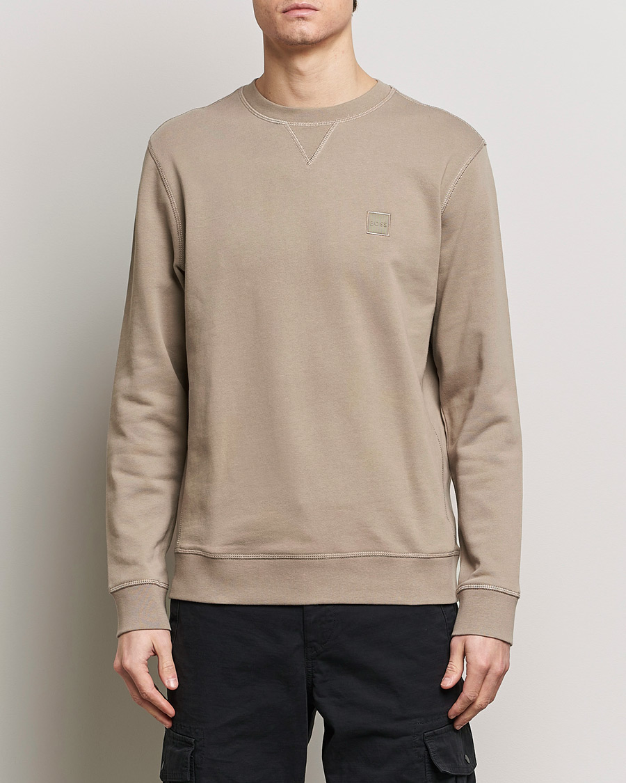 Heren | Sweatshirts | BOSS ORANGE | Westart Logo Sweatshirt Open Brown