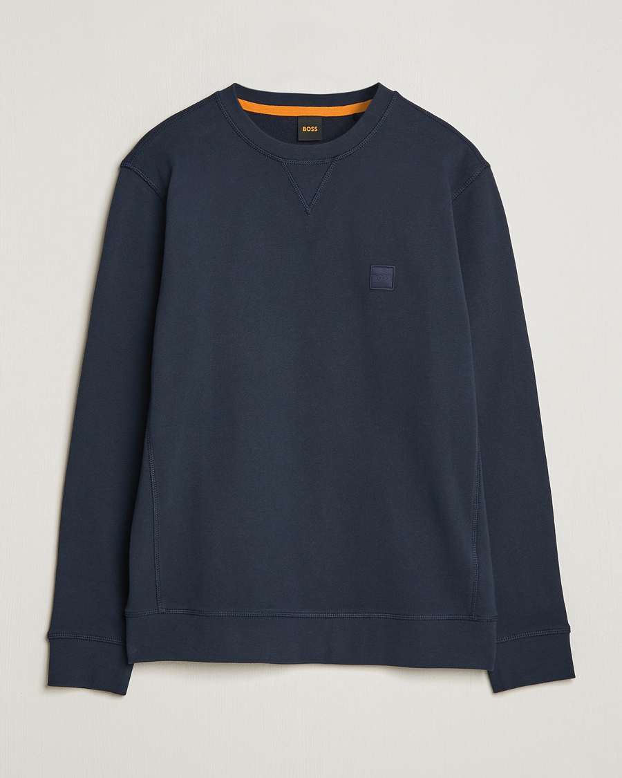 Heren | Truien | BOSS ORANGE | Westart Logo Sweatshirt Dark Blue