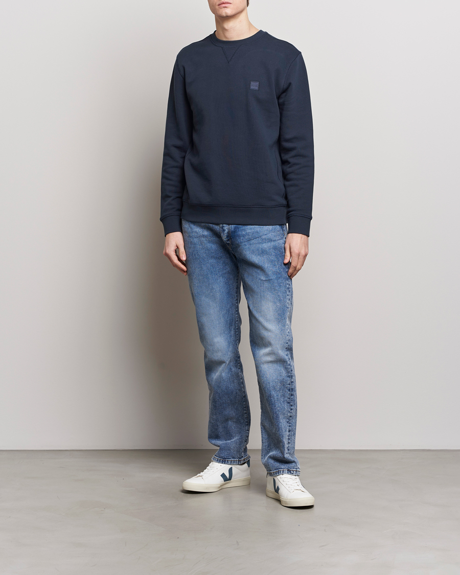 Heren | Truien | BOSS ORANGE | Westart Logo Sweatshirt Dark Blue
