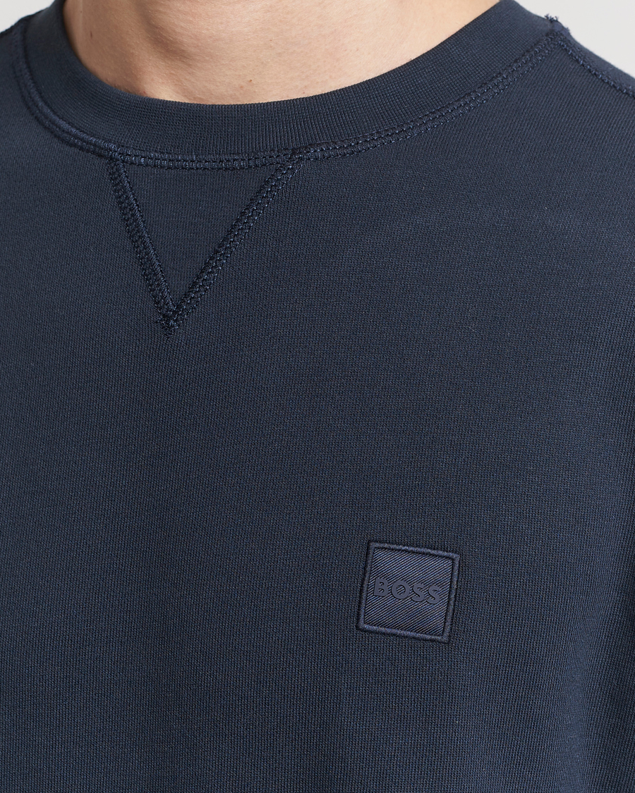 Heren | Truien | BOSS ORANGE | Westart Logo Sweatshirt Dark Blue