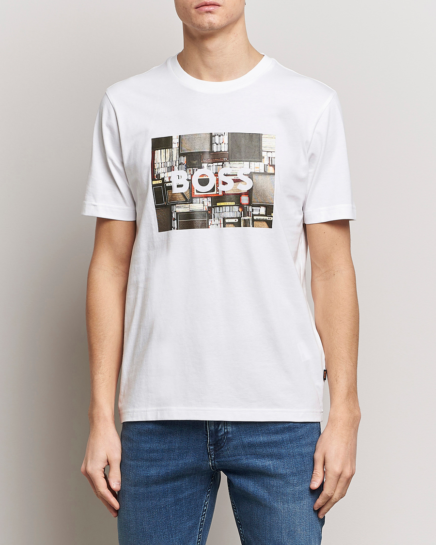 Heren | T-shirts met korte mouwen | BOSS ORANGE | Heavy Logo T-Shirt White