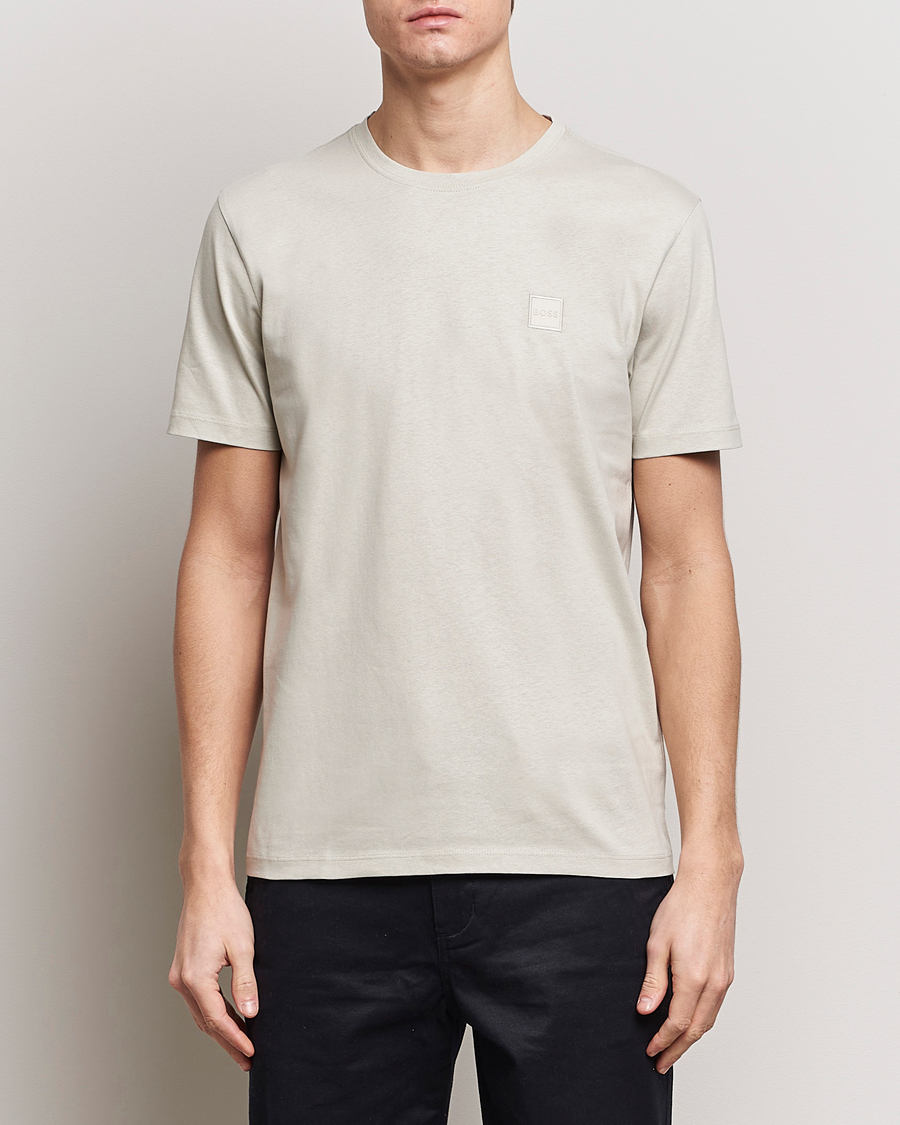Heren | T-shirts met korte mouwen | BOSS ORANGE | Tales Logo Crew Neck T-Shirt Light Beige
