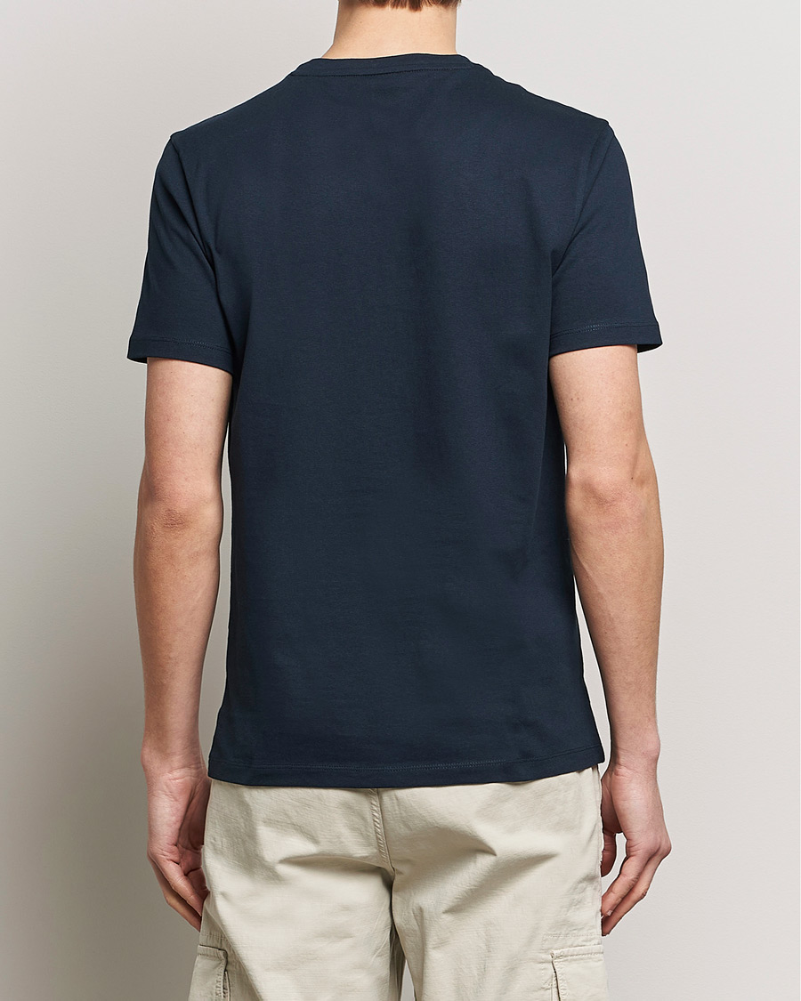 Heren | T-shirts | BOSS ORANGE | Tales Logo Crew Neck T-Shirt Dark Blue
