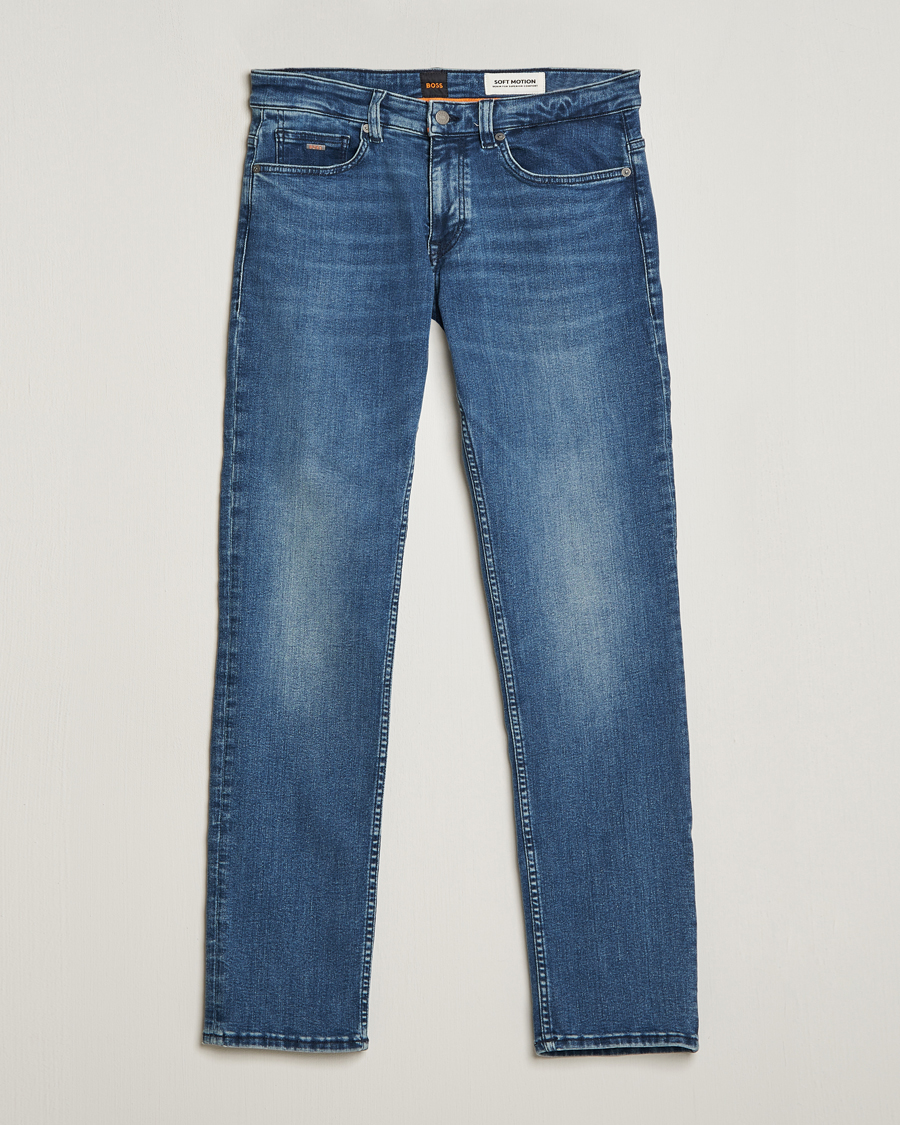 Heren | Jeans | BOSS ORANGE | Delaware Slim Fit Stretch Jeans Bright Blue