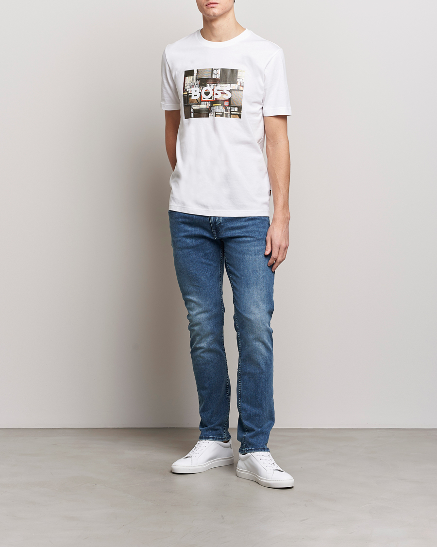 Heren | Jeans | BOSS ORANGE | Delaware Slim Fit Stretch Jeans Bright Blue