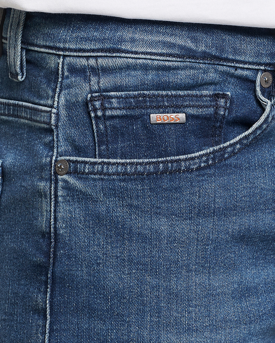 Heren | Jeans | BOSS ORANGE | Delaware Slim Fit Stretch Jeans Bright Blue