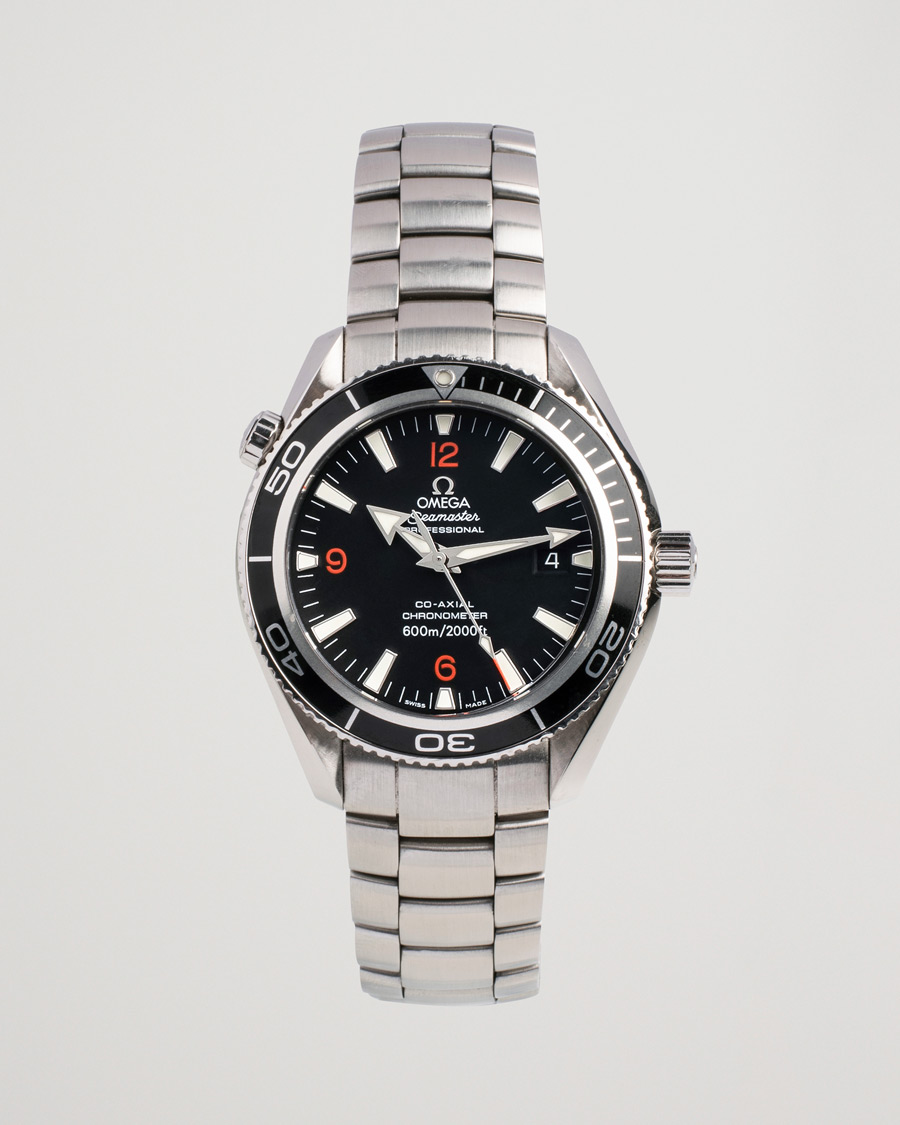 Heren | Omega Pre-Owned Seamaster Planet Ocean 2201.51.00 Steel Black Silver | Omega Pre-Owned | Seamaster Planet Ocean 2201.51.00 Steel Black Silver