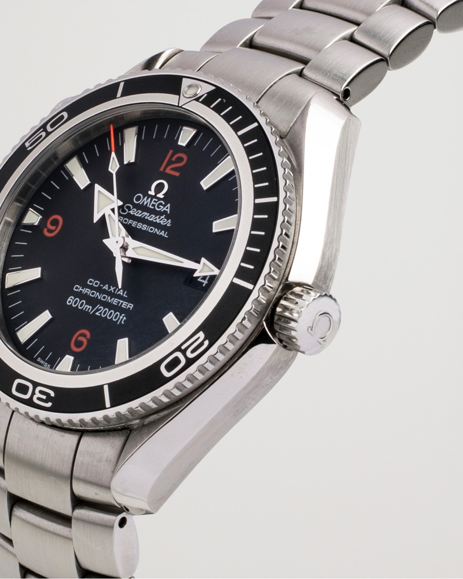 Heren | Omega Pre-Owned Seamaster Planet Ocean 2201.51.00 Steel Black Silver | Omega Pre-Owned | Seamaster Planet Ocean 2201.51.00 Steel Black Silver