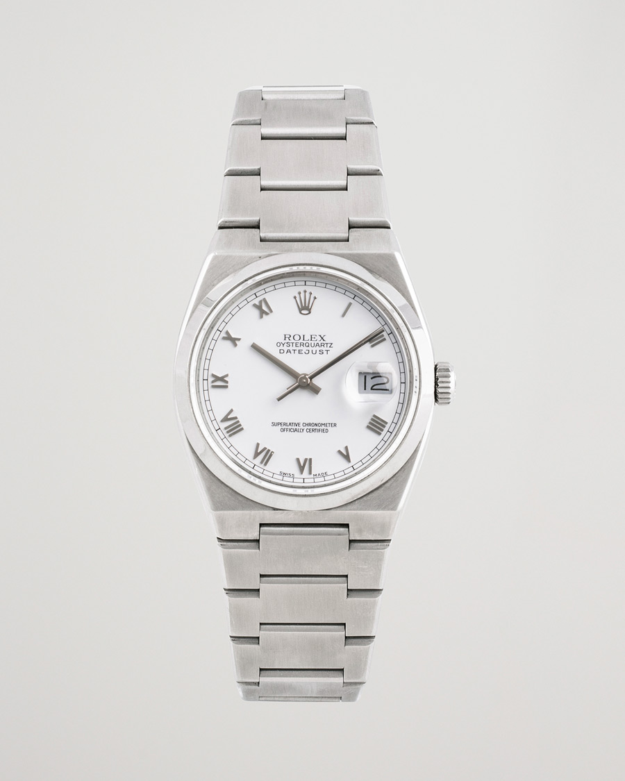 Heren | Rolex Pre-Owned Oysterquartz 17000 Silver | Rolex Pre-Owned | Oysterquartz 17000 Silver