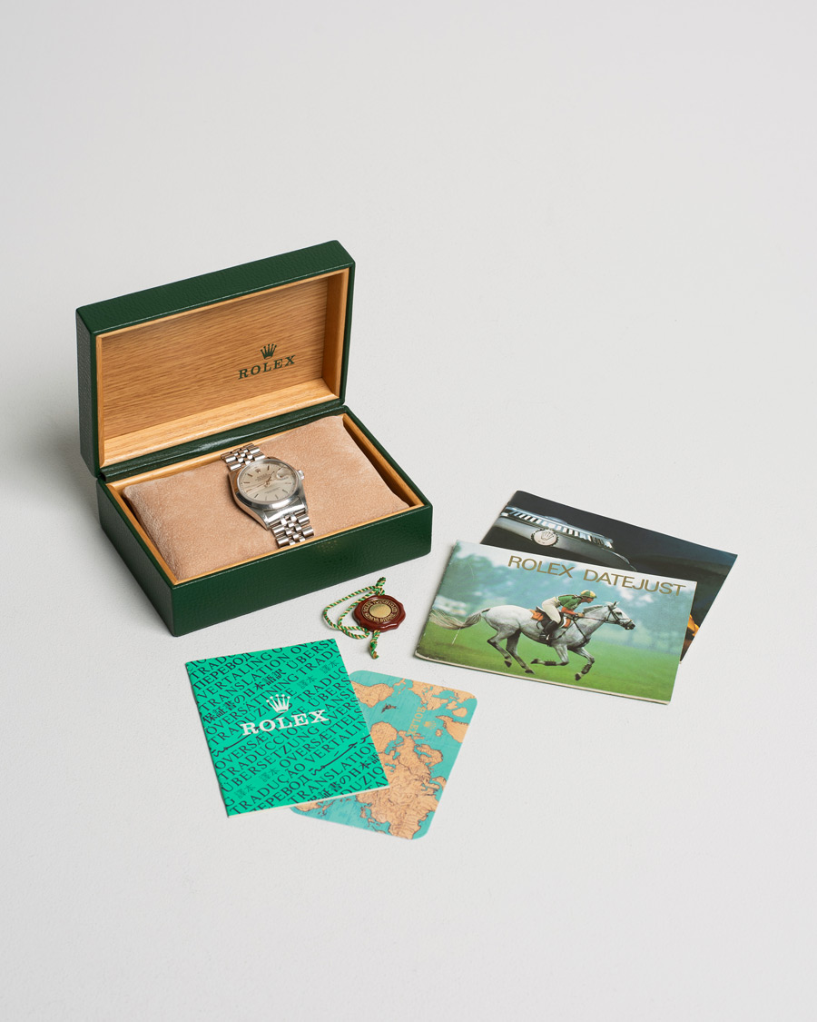 Heren | Rolex Pre-Owned Datejust 16200 Oystert Perpetual Steel Silver | Rolex Pre-Owned | Datejust 16200 Oystert Perpetual Steel Silver