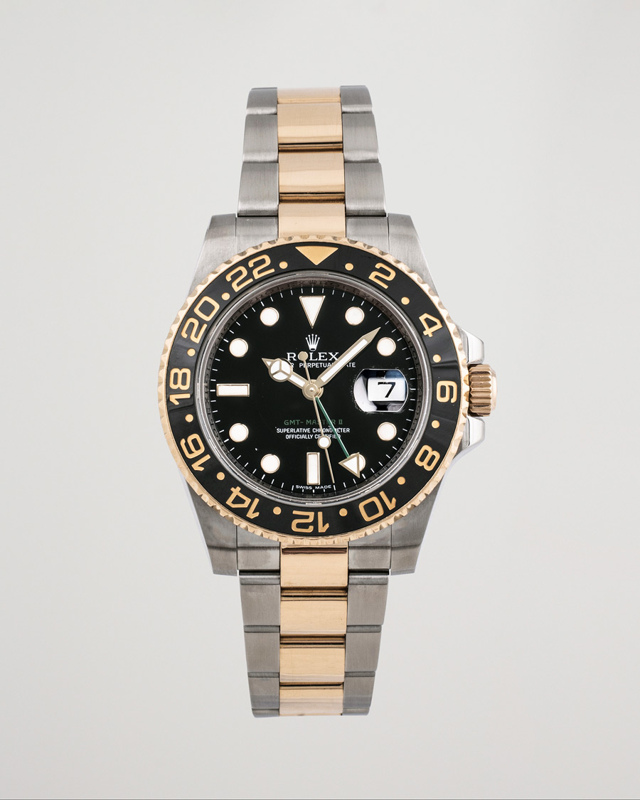 Heren | Rolex Pre-Owned GMT-Master II 116713N Silver | Rolex Pre-Owned | GMT-Master II 116713N Silver