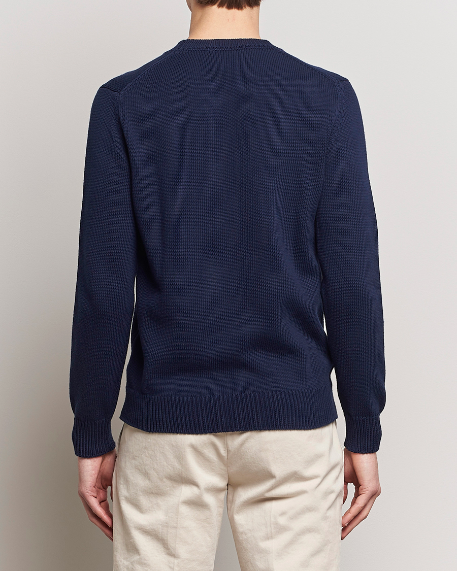 Heren | Truien | Zanone | Soft Cotton Crewneck Sweater Navy