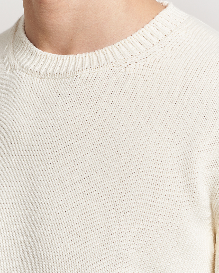 Heren | Truien | Zanone | Soft Cotton Crewneck Sweater Off White