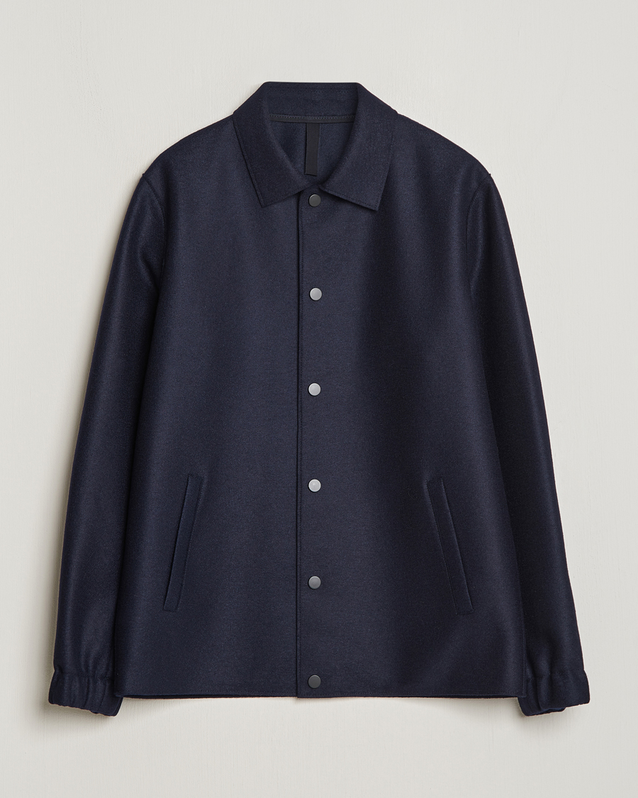 Heren | Jassen | Harris Wharf London | Light Pressed Wool Coach Jacket Navy