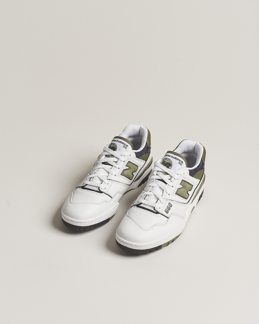 Heren | New Balance | New Balance | 550 Sneakers White/Green
